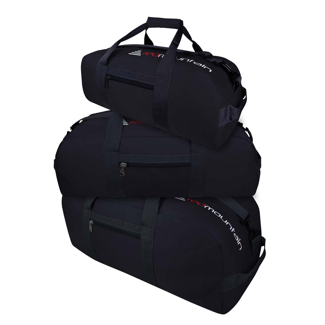 black travel duffle bag